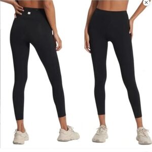 Vuori Stride Leggings Black Women's Medium Side Pockets #VW429 Size XL